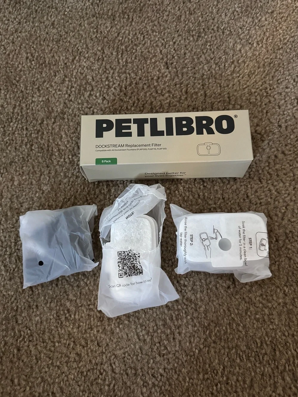 PETLIBRO Replacement Filters for Dockstream Cat Water Fountain – 7 Count